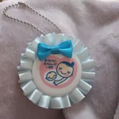 マタニティーマーク 青いリボン付き
