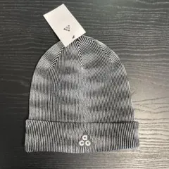 ACG ニット帽 ブラック・ホワイトストライプ フリーサイズ