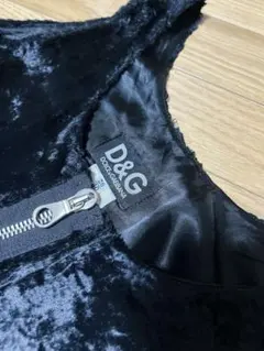 ブラックベルベットノースリーブミニワンピース