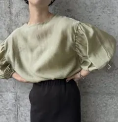 セレクトモカ　バイソン　シアーボリュームスリーブトップス