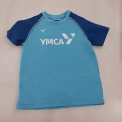 Mizuno YMCA 体操教室 Tシャツ 130サイズ 水色のサムネイル