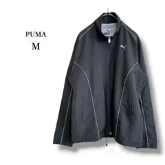 【PUMA】プーマ　レディースウインドブレーカー　ナイロンジャケット　グレー　M