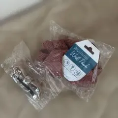 ベージュ リボン型 ヘアクリップ