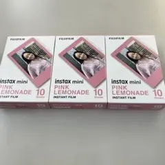 FUJIFILM instax mini ピンクレモネード 10枚x3 箱
