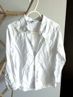 H&M 白 長袖シャツ 116サイズ　匿名配送