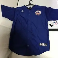 ニューヨク・メッツ　ユニフォーム　adidas 野球　ベースボールシャツ
