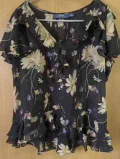 美品✨POLO RALPH LAUREN 花柄 ブラウス 6シルク100%のサムネイル