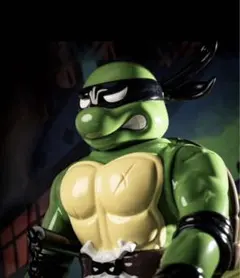 真頭玩具　タートルズ　リアルヘッド 廃盤UNBOX リアルヘッド TMNT Michelangelo タートルズ