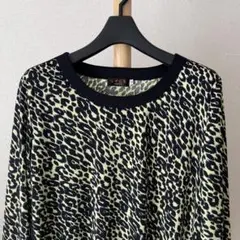 極美品 EVEX by KRIZIA ストレッチ 柄 カットソー 薄手 42
