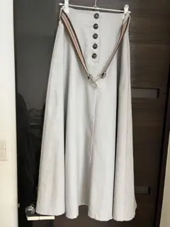 レディース グレースカート ロング丈 約87cm ベルト付き Fサイズ