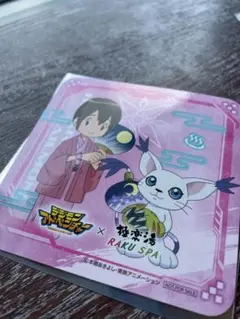 デジモン コースター　ヒカリ&テイルモン