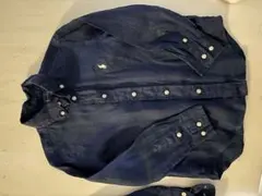Polo Ralph Lauren キッズ　ネイビー　麻 長袖　シャツ