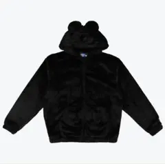 美品 ディズニー ミッキー ファー パーカー ジップアップ ビッグシルエット