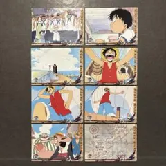 ワンピース シール ステッカー ルフィ 8枚セット アマダ 2000年製