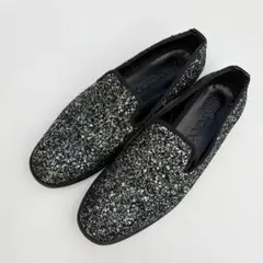【激レア】Jimmy Choo ジミーチュウ グリッター ローファー