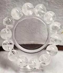 貫通穴無し高透明 AAランク水晶ブレスレット 大玉 ｜15mm 内径17cm 貫通穴無し高透明 AAランク水晶ブレスレット 大玉 ｜15mm 内径17cm