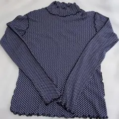 LOWRYS FARM 長袖カットソー チェック柄 メロウ加工