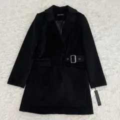 【新品タグ付き】SCOT CLUB コート ウール ベルト ブラックのサムネイル