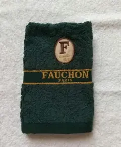 FAUCHON　ハンドタオル　ダークグリーン　約35cmタグなし未使用　男女兼用