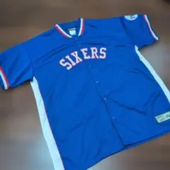 Majestic NBA 76ers セブンティシクサーズ ジャージ 青 XXLのサムネイル