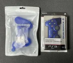 A*4様 純正 デュアルショック3 ワイヤレスコントローラー メタリックブルー