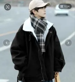 neos ビッグシルエット 裏ボア バルーンスリーブ コート ジャケット