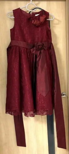 キャサリンコテージ　ワインレッド　ドレス　　150㎝　カチューシャ付き