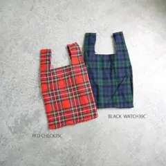 マスターアンドコー　ウール　チェック　エコバック