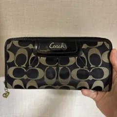 COACH シグネチャー ラウンドファスナー 長財布