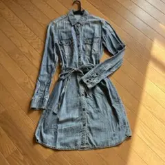 GAP デニムシャツワンピース 長袖