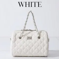 新品・未開封♡Darich♡ノベルティ　キルティングツイードミニボストンバッグ