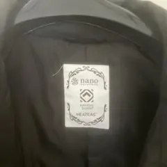 nano universe ブラックダウン素材コート