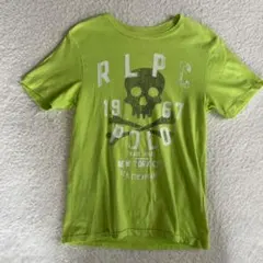 ラルフ 蛍光グリーンスカルTシャツ Sサイズ