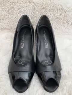 RIZ Comfortリズコンフォート パンプス 23cm EEEブラック日本製