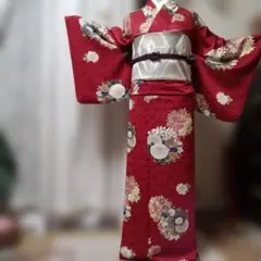 中古正絹小紋セット　（帯サービス品付き）　34番　閉店準備中に付き　在庫一掃