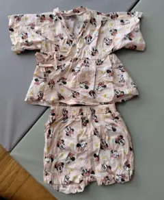 【最終値下げ】ミニーマウス 甚平セット ピンク 80cm
