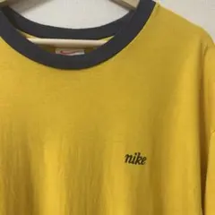 【レア】90s ナイキ nike 白タグ　スウッシュ ロンt ロンT リンガー