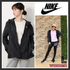 NIKE レディース ウインドブレーカー ブラック Lサイズ