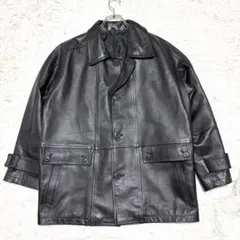 ヴィンテージ ブラックレザー ピーコートMade in England ヴィンテージ ブラックレザー ピーコートMade in England - メルカリ