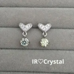 ※モアサナイト　ハート　ピアス