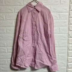 輸入古着♡GAP【FREE】ピンク ストライプ 長袖シャツ