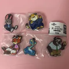 ズートピア2 ガチャガチャ でふぉラバ キーホルダー 5つセット