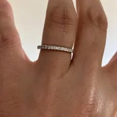 13.2g 鑑定書付きサザンクロス D1.11CT プラチナダイヤリング