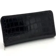【最高級美品】セリーヌ カーフ クロコ型押し ラージ ジップウォレット 長財布のサムネイル