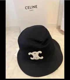 CELINE バケットハット 黒 L