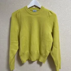 elfin' 1999 イエロー 長袖ニットセーター