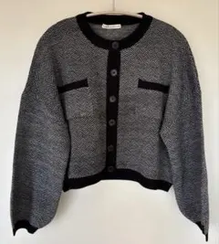 【美品】NICE CLAUP ニットカーディガン