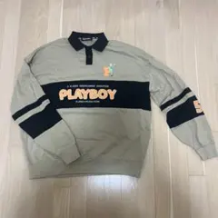 PLAYBOY ポロシャツスタイル トレーナー