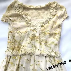 VALENTINO 花柄 レース ワンピース ノースリーブ ベージュ S相当 VALENTINO 花柄 レース ワンピース ノースリーブ ベージュ S相当
