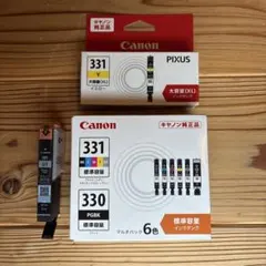 Canon 大容量330 331純正6色インクセット - メルカリ